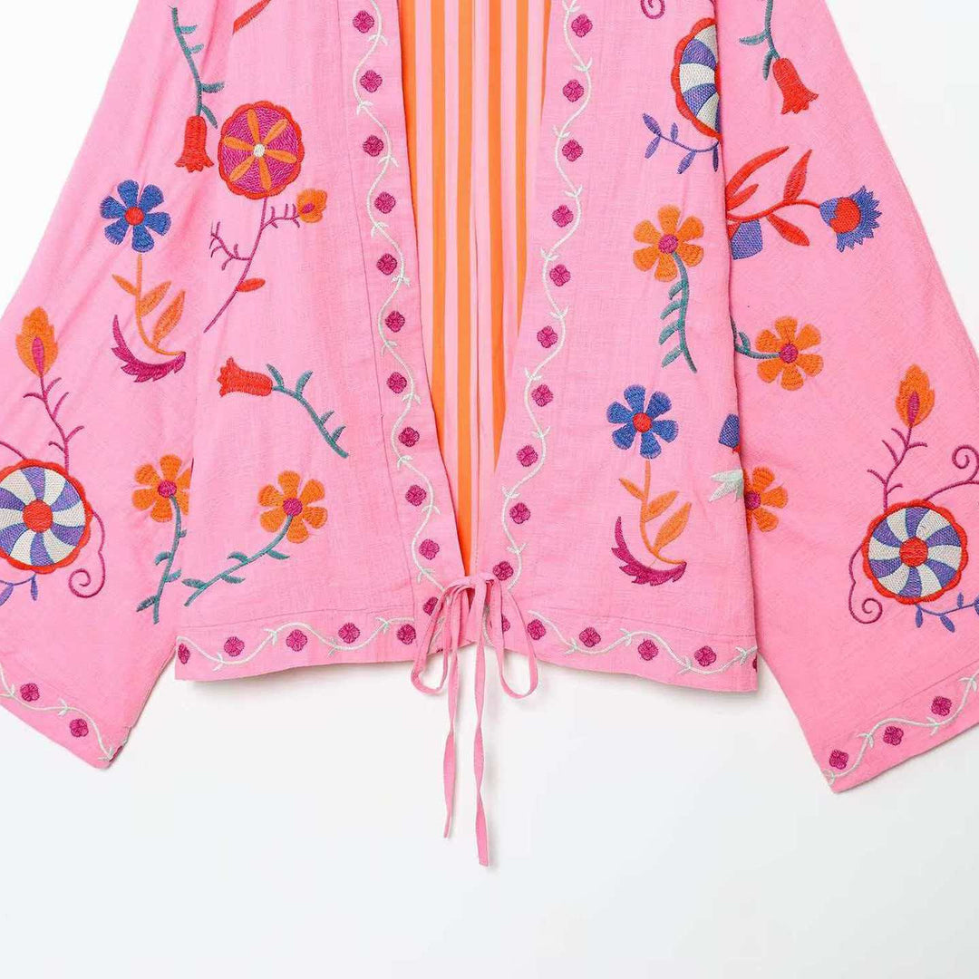 Veste Kimono élégante pour femmes, brodée Chic & Stil