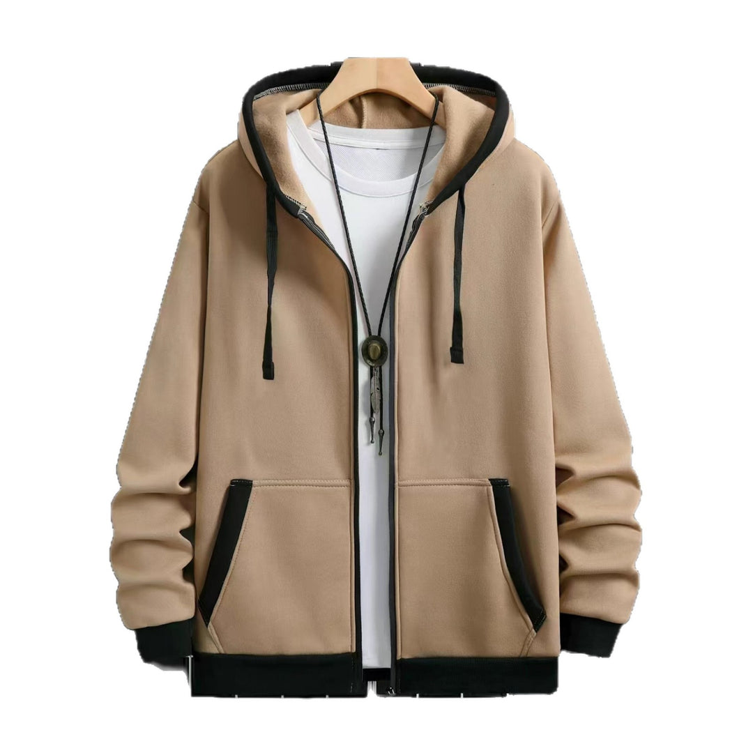 Men's comfortable hooded sweatshirt with zipper and handy pockets Lune London