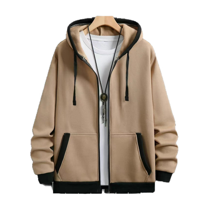 Men's comfortable hooded sweatshirt with zipper and handy pockets Lune London