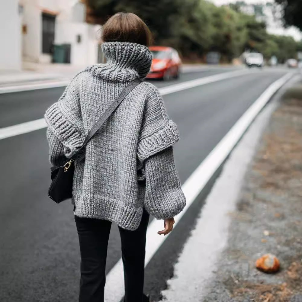Oversized knitted sweater for ladies Lune London