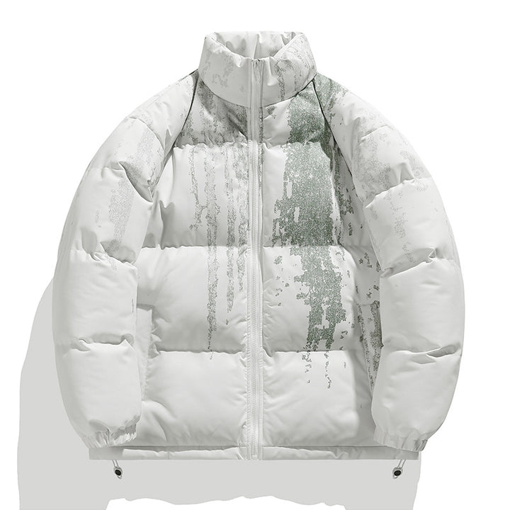 Winter ladies puffer jacket with elastic cuffs and chic and stylish design