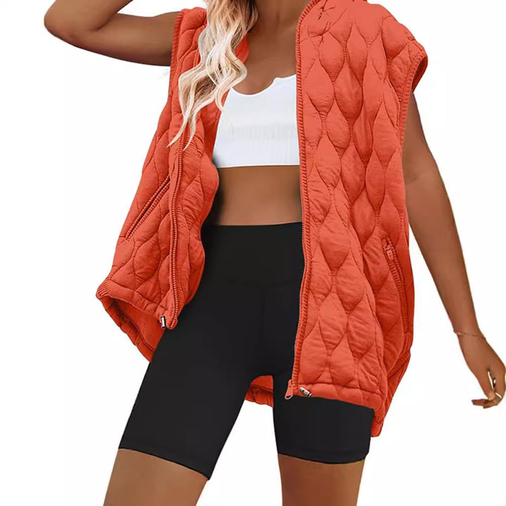 Lady hoodie with quilted design Amarae