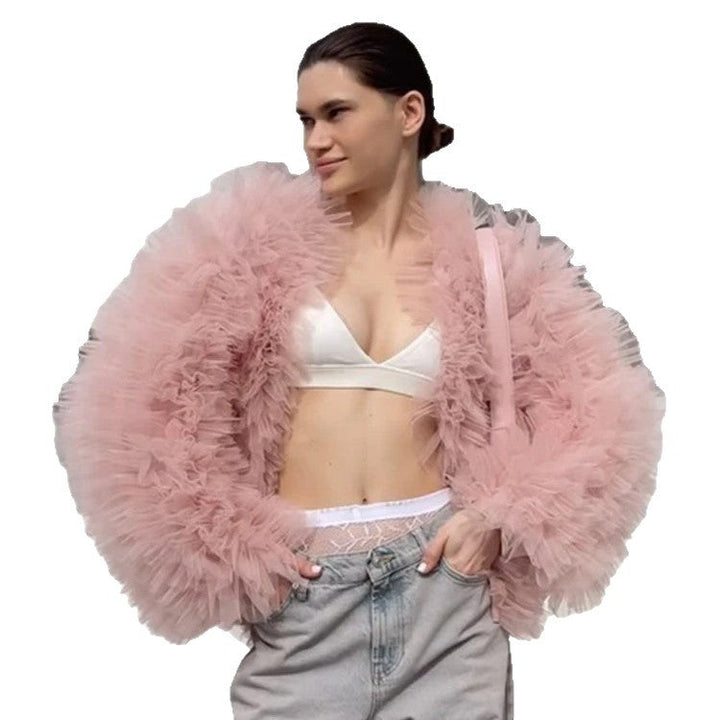 Ladies Voluminous Tulle Jacket Lune London