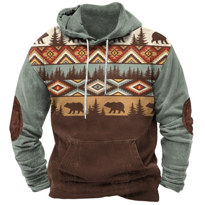 Men's hoodie with western and cowboy design Lune London