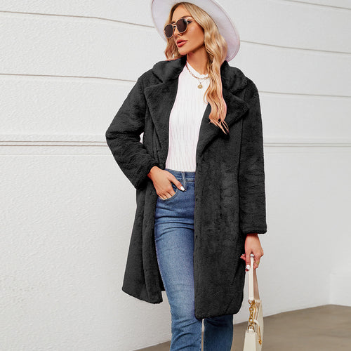 Ladies oversized soft fleece jacket Amarae