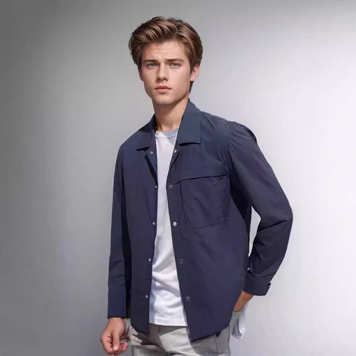Casual work jacket for men with functional pocket elements Amarae