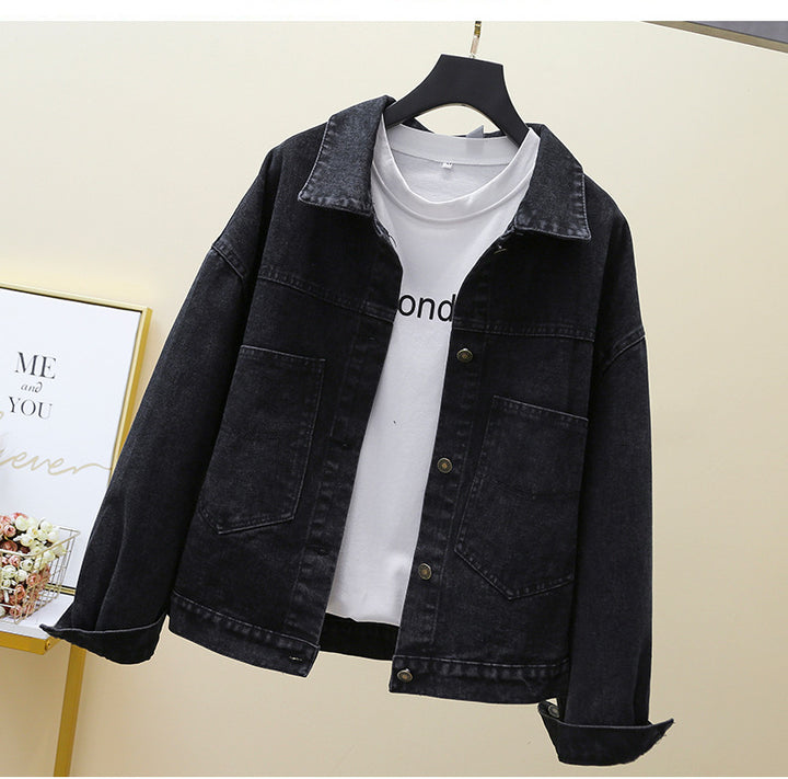 Veste en denim pour femmes avec grandes poches plaquées Chic & Stil