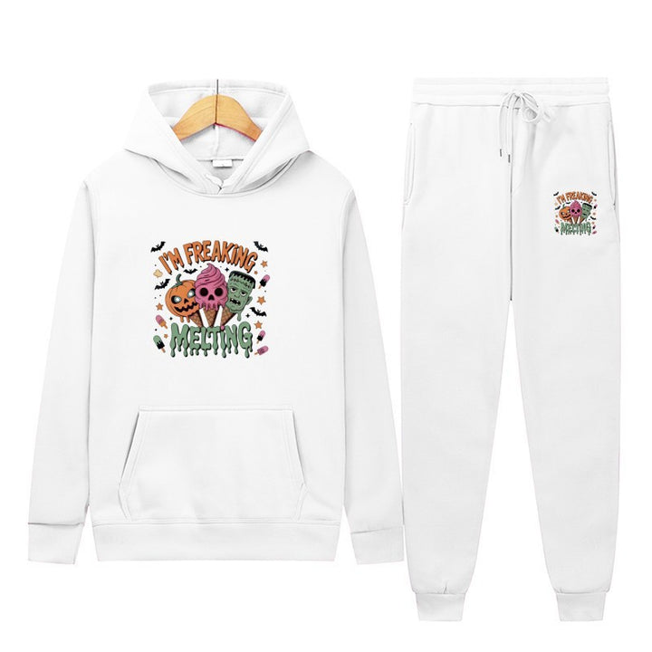 Women’s hoodie set with creative Halloween motifs Chic & Stil