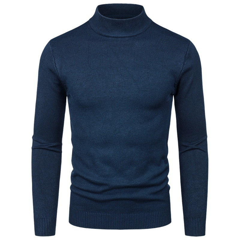 Elegant turtleneck sweater for men in fine cotton blend Lune London