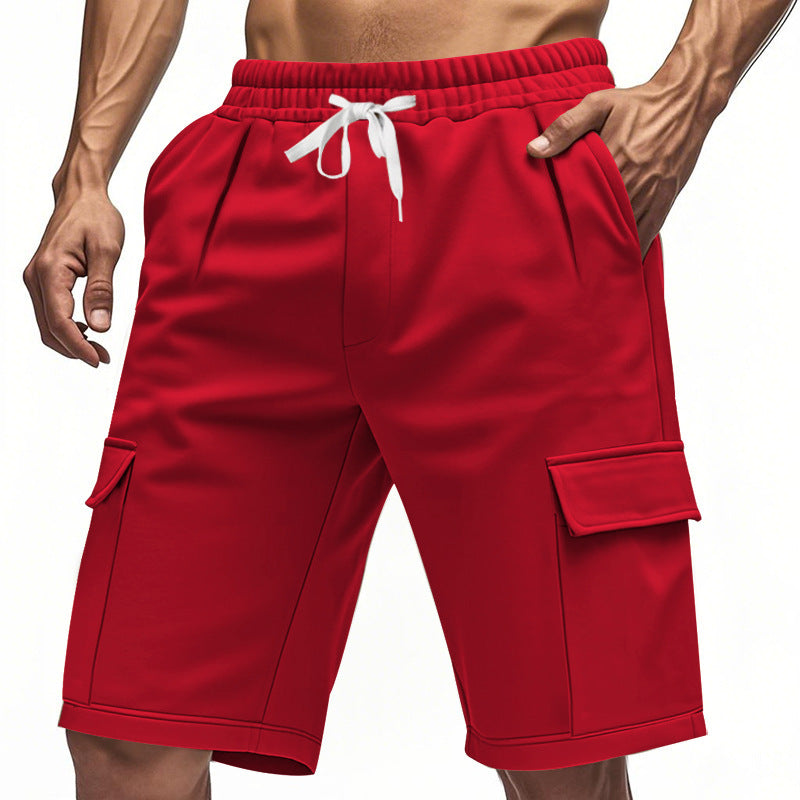 Casual cargo shorts for men with elastic waistband and functional pockets Lune London