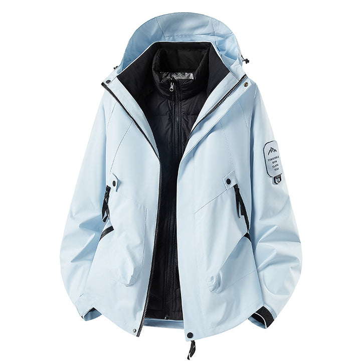 Men's Two-in-One Weather Protection Jacket with Removable Padded Vest and Adjustable Hood Amarae