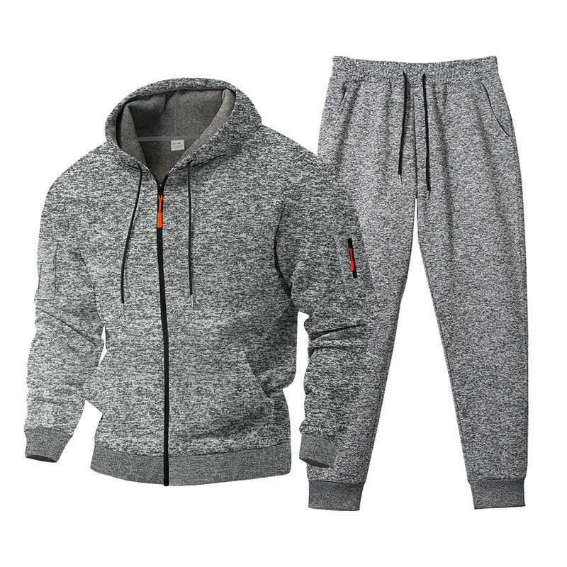 Men's Hooded Sports Tracksuit with Functional Zip Pockets Lune London