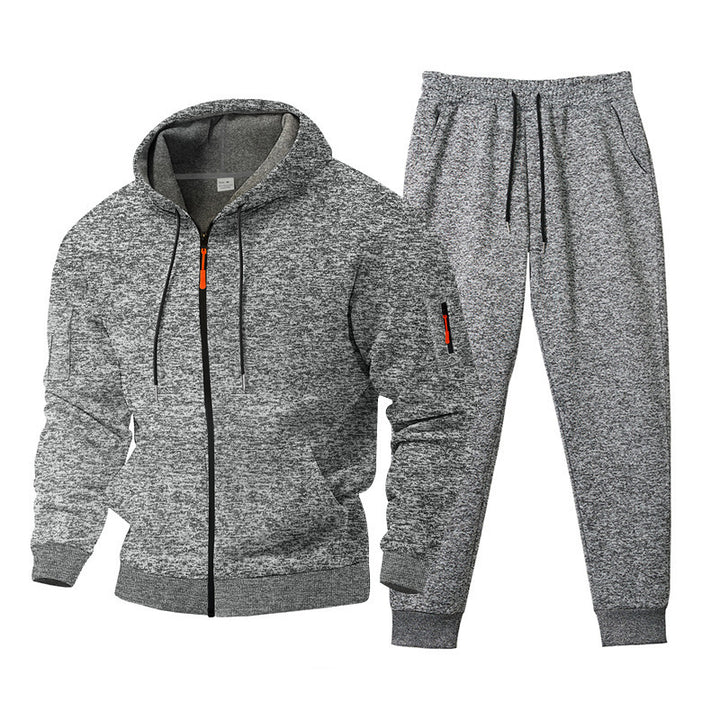 Men's Hooded Sports Tracksuit with Functional Zip Pockets Lune London