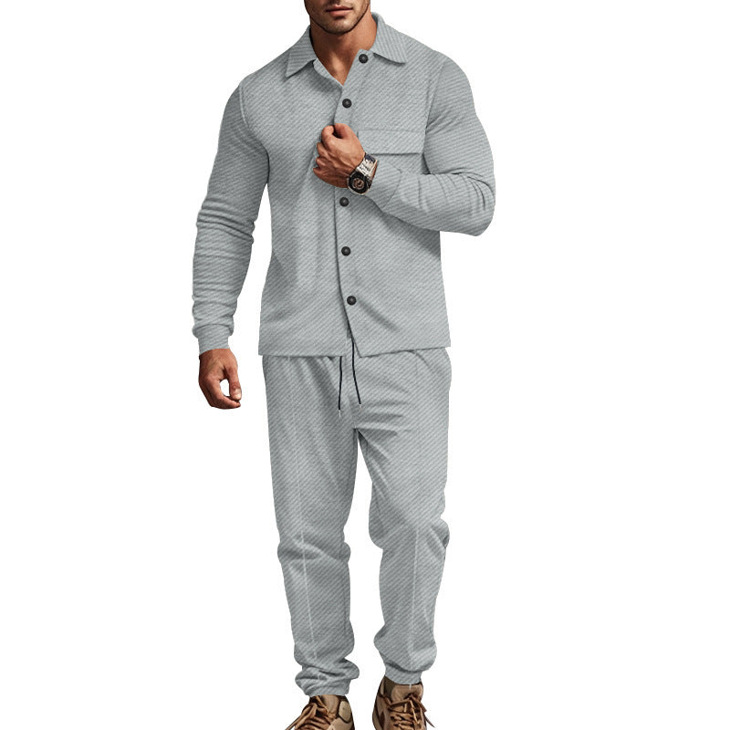 Men's leisure suit in two pieces with structured design Lune London