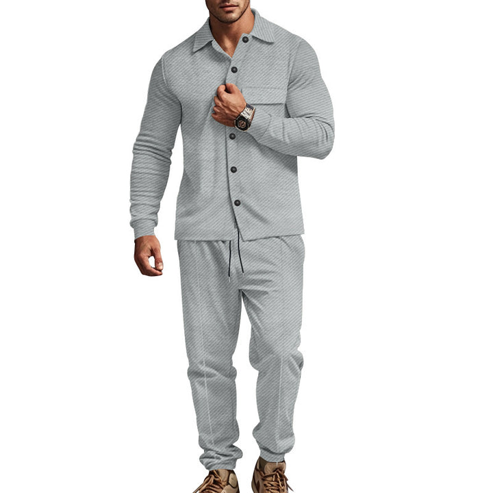 Men's leisure suit in two pieces with structured design Lune London