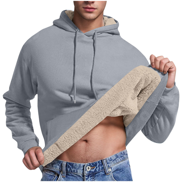 Fleece hoodie for men with soft lining inside Lune London