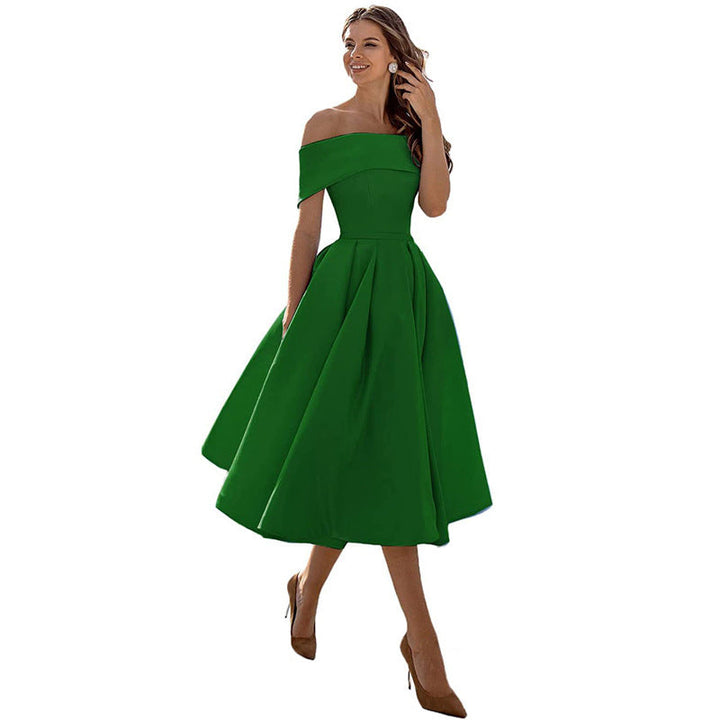Lune London | Versatile Strapless Satin Dress for Parties