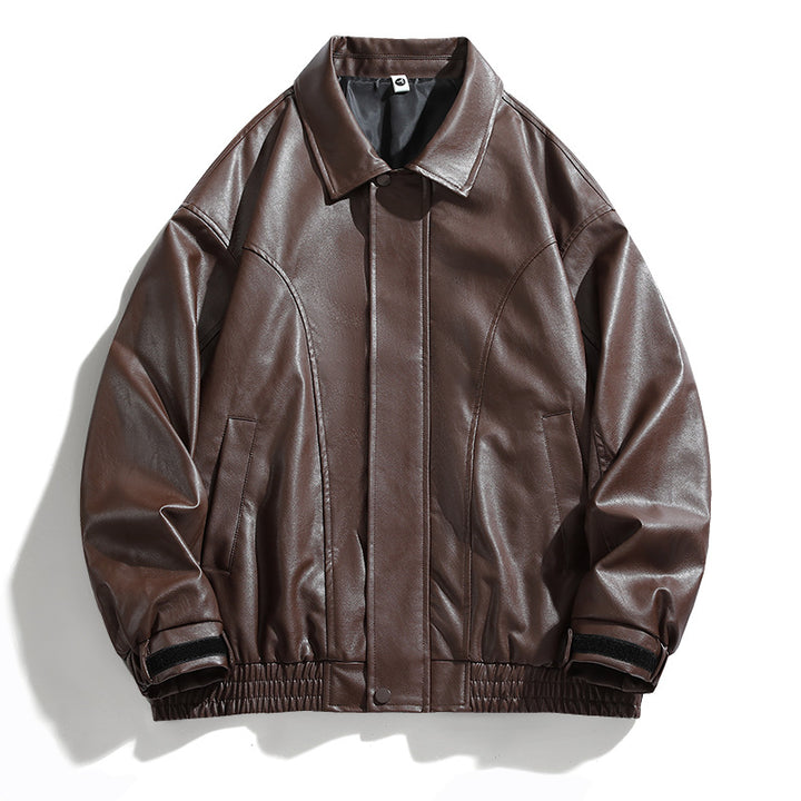Chic oversized faux leather jacket for men Style and Trend