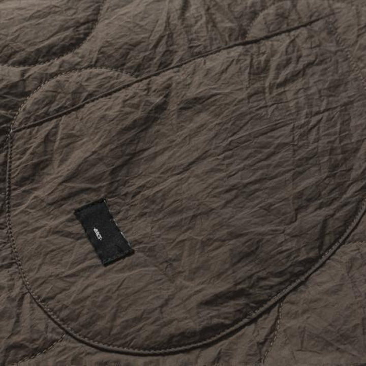 Unisex Padded Oversized Anorak Pullover with Half Snap Placket, Raglan Sleeves, and Drawstring Hem Amarae