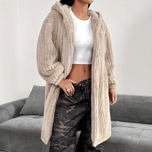Lune London long plush women's jacket