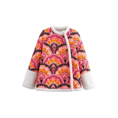 Veste matelassée pour femmes avec des motifs floraux et doublure intérieure confortable Chic & Stil