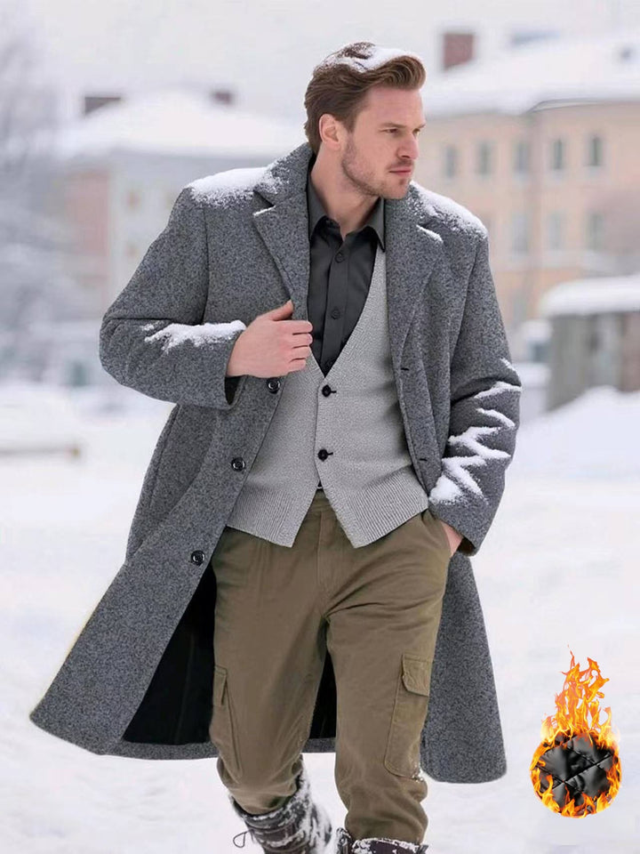 Classic wool coat for men Lune London