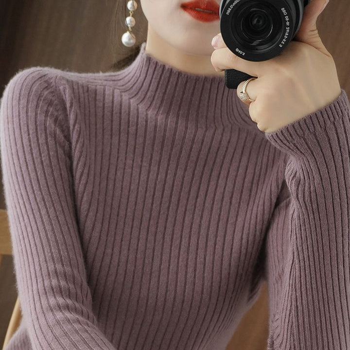 Pull à col roulé élégant et flatteur pour la silhouette Chic & Stil