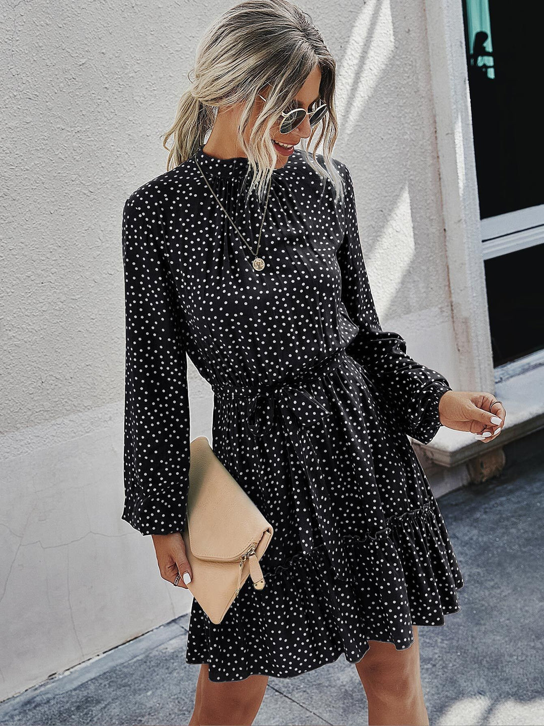 Chic Floral Ruffled Mini Dress for Women