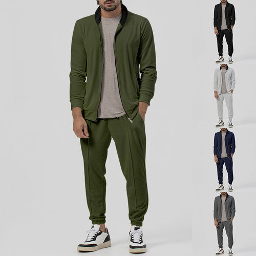 Men's sporty leisure suit with full zip and side pockets Amarae