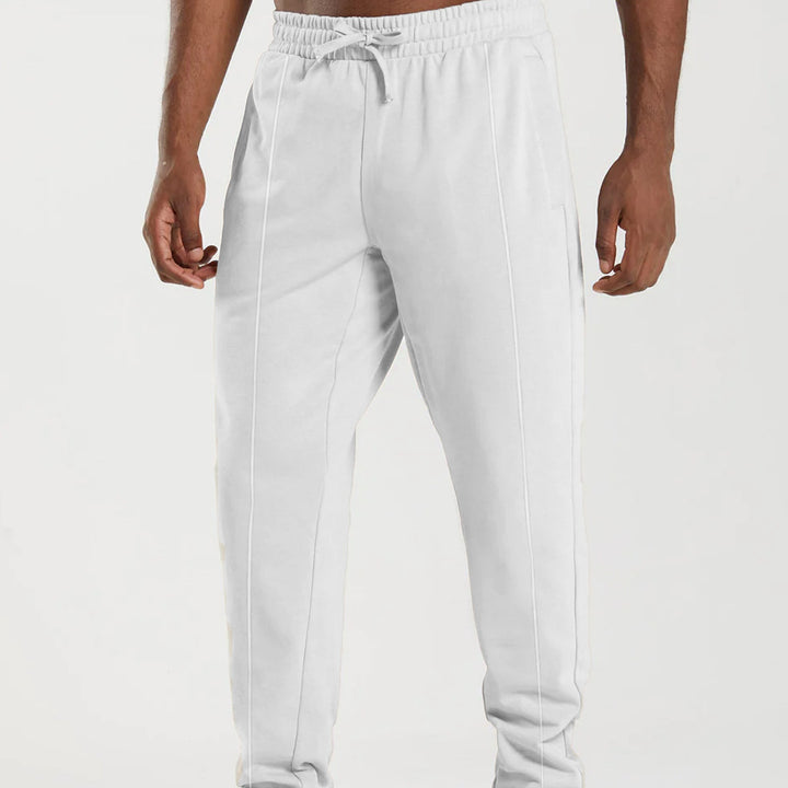 Sporty men's jogger pants with elastic waistband and side pockets Lune London