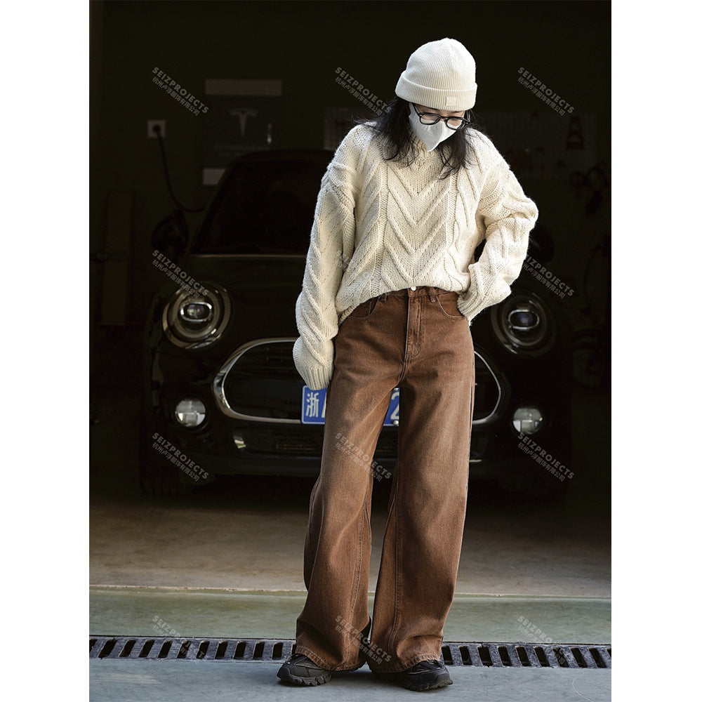 Ladies High-Cut Relaxed Palazzo Jeans made of Denim Amarae