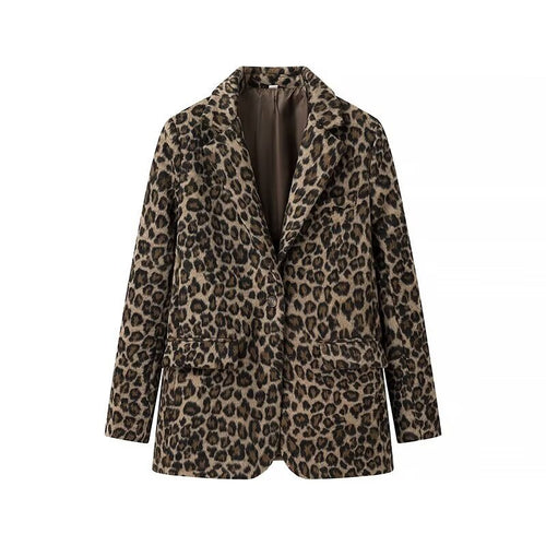 Veste blazer élégante pour femme à imprimé animal Chic & Stil