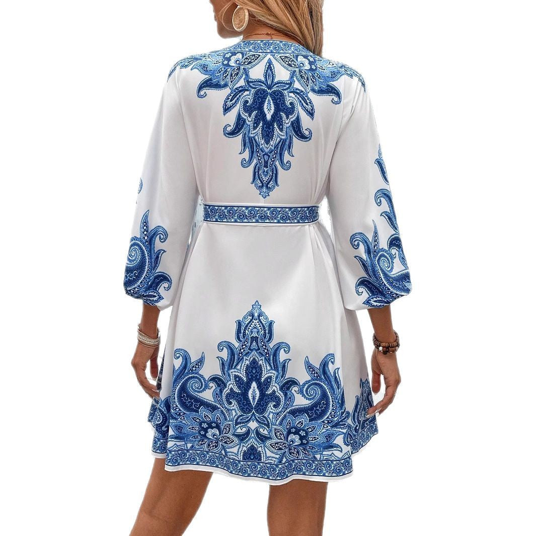 Stylish bohemian printed dress for women Lune London