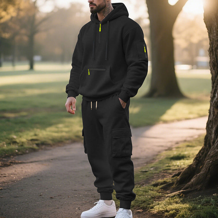 Men's sporty hoodie and cargo pants set Lune London