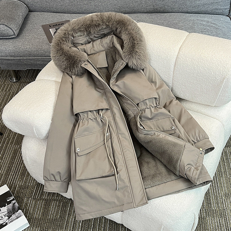 Ladies Fashionable Winter Parka with Cozy Inner Lining and Practical Pockets Lune London