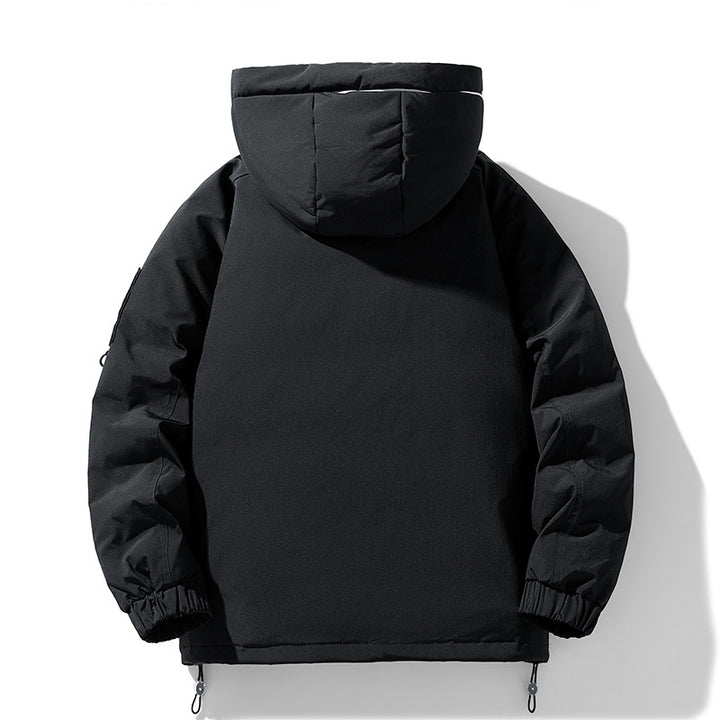 Warm winter jacket for men with adjustable hood and many pockets Lune London