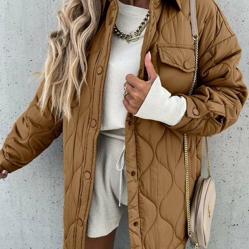Quilted jacket for women with a relaxed oversized style Amarae