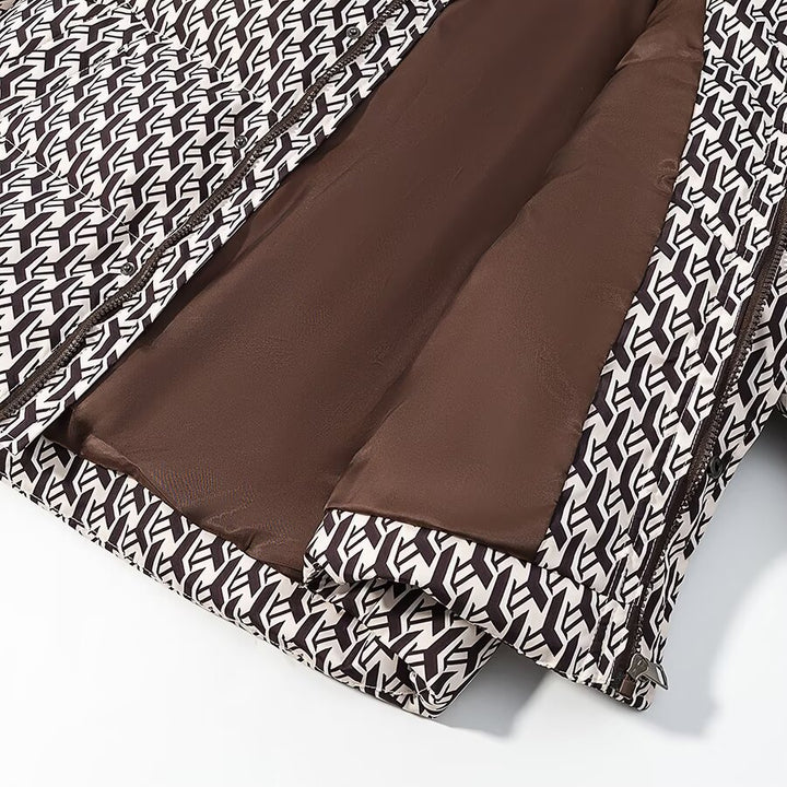 Veste matelassée pour femmes avec design graphique moderne Chic & Stil