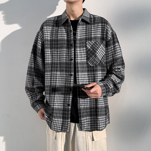 Plaid shirt jacket for men Amarae