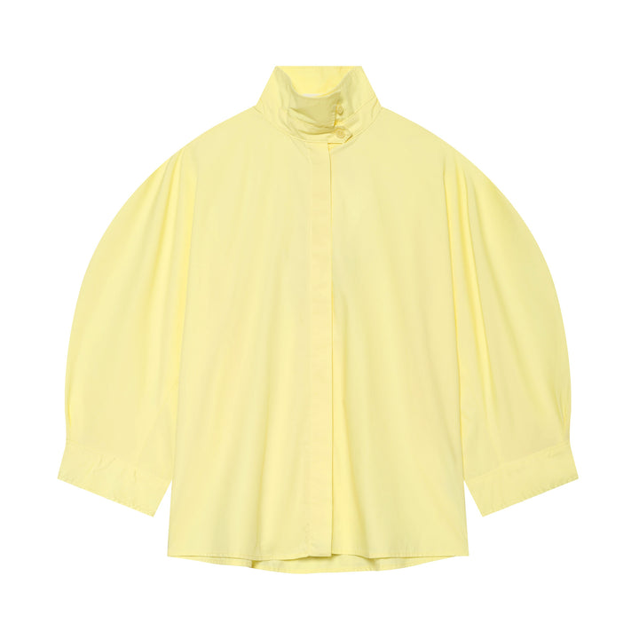 Women Water-Repellent Cape with Stand Collar and Half-Length Sleeves Amarae