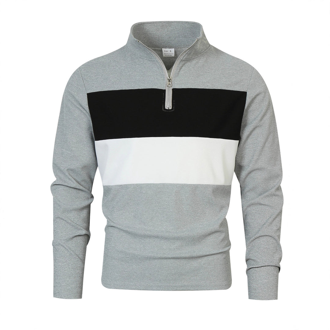 Pull-over zippé pour hommes avec une coupe de couleur tendance et un style confortable Lune London