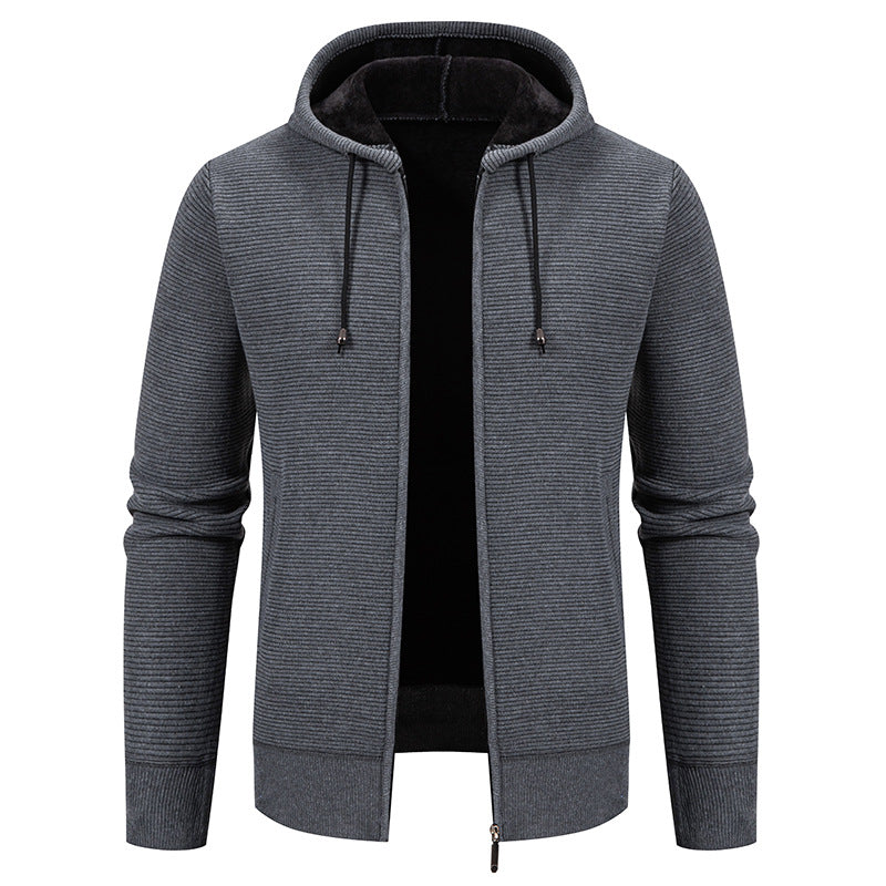 Men's hooded jacket with a modern structure design and insulated lining Lune London