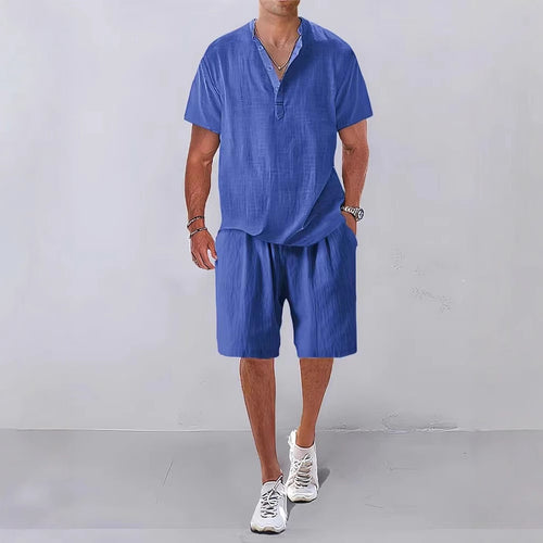 Men Casual Relaxed Fit Linen Set Amarae