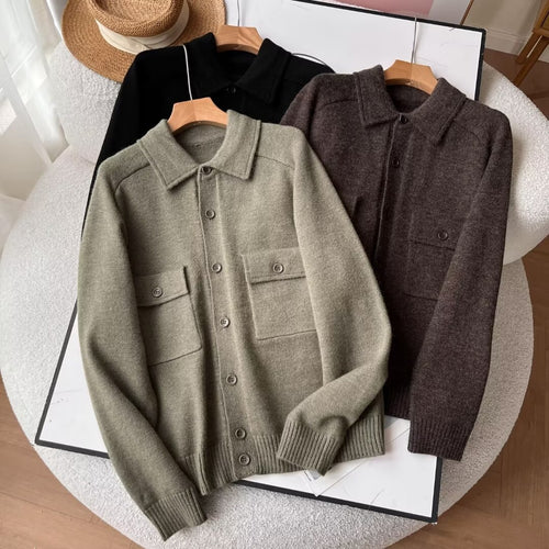 Cardigan intemporel pour femmes avec poches poitrine pratiques Chic & Stil