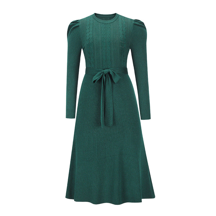 Lune London | Knitted Midi Dress with Round Neckline