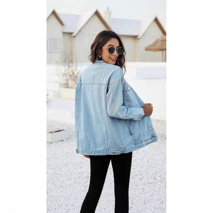 Veste en denim décontractée pour femmes avec coupe oversize Chic & Stil