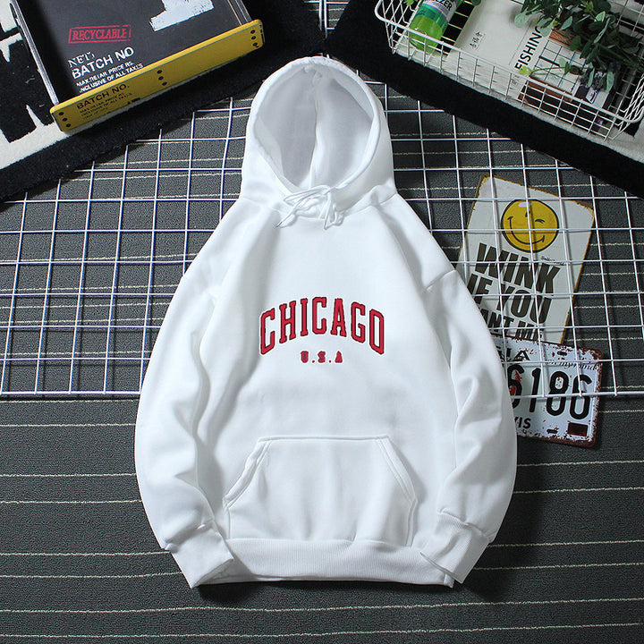 Women’s hoodie with urban Chicago print Chic & Stil