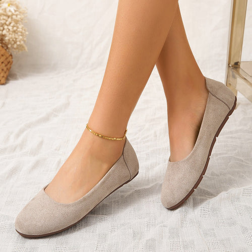 Ladies Comfortable Soft Suede Slippers with Non-Slip Sole Amarae