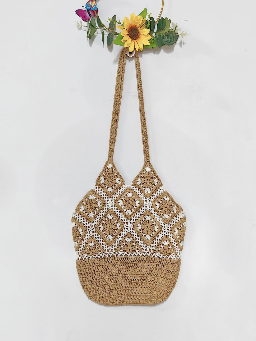 Amarae crochet tote bag for women