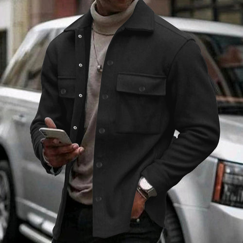 High-quality fleece leisure jacket for men with functional chest pockets and modern design Amarae